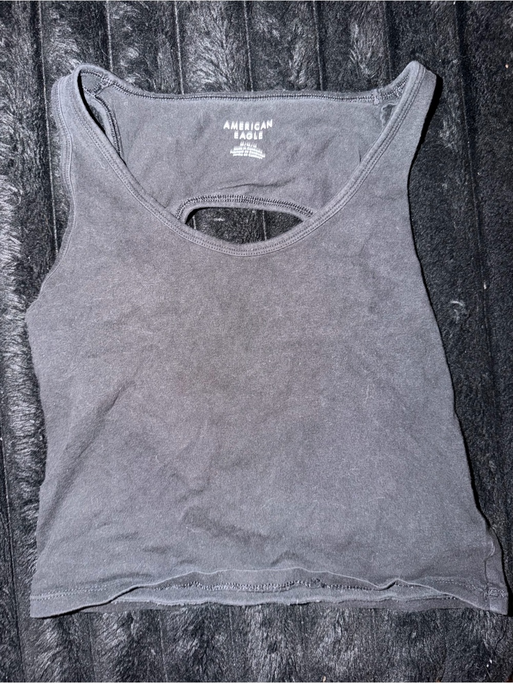 American Eagle Outfitters Black Tank with Back Cutout